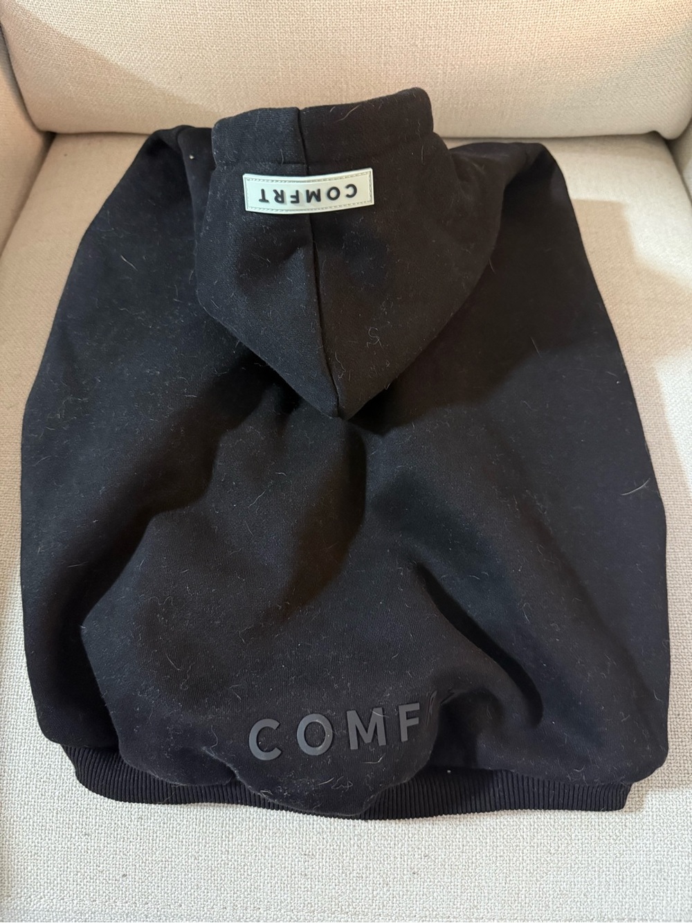 COMFRT Black Dog Hoodie